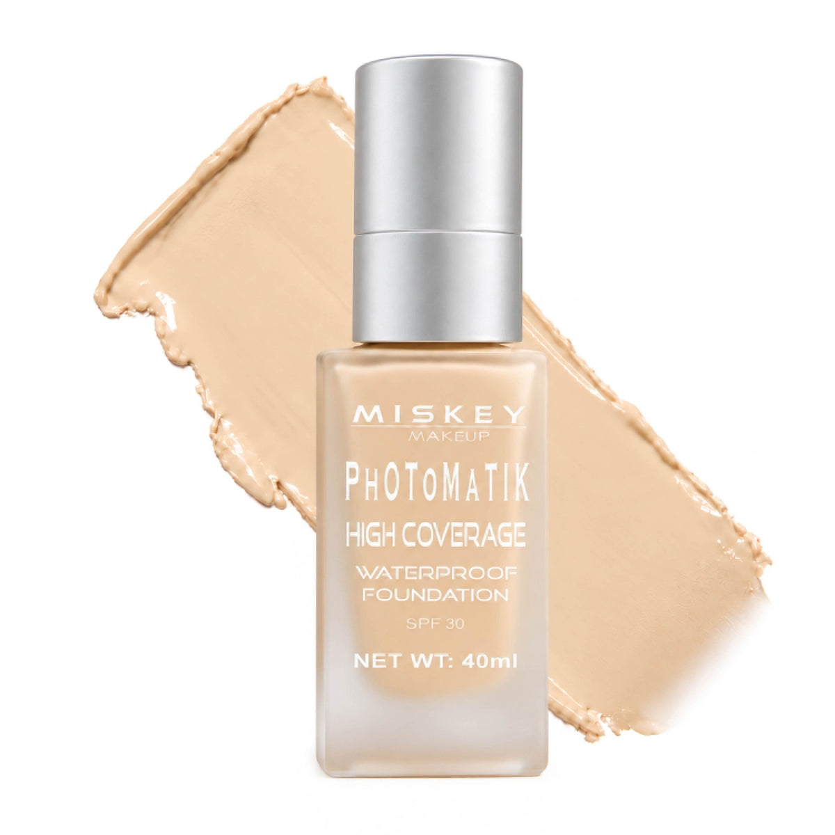 MISKEY MAKEUP PHOTOMATIK HIGH COVERAGE WATERPROOF FOUNDATION SPF 30 - Shade 02