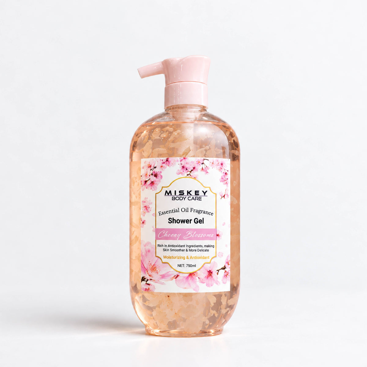 Miskey Essential Oil Fragrance Shower Gel - Cherry Blossoms