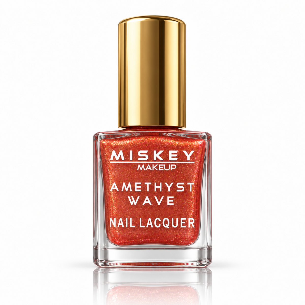 Miskey Makeup Amethyst Wave Nail Lacquer - Electric Burnt Orange