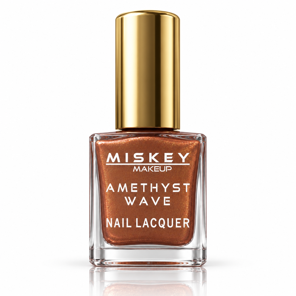 Miskey Makeup Amethyst Wave Nail Lacquer - Copper Metallic Sparkle / Warm Bronze Shimmer