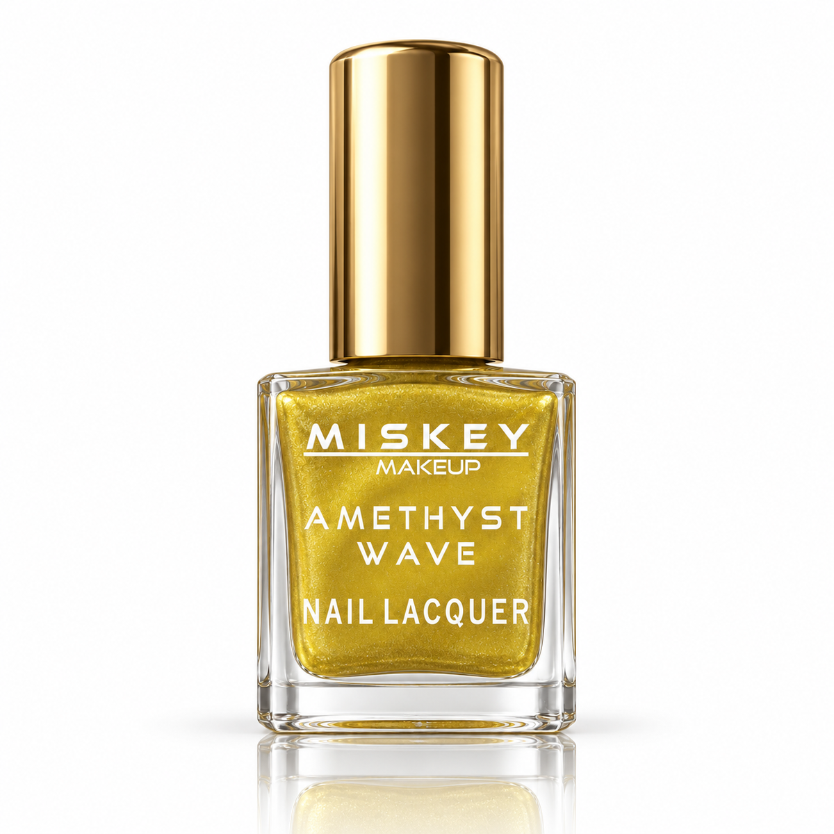 Miskey Makeup Amethyst Wave Nail Lacquer - Electric Gold Shimmer