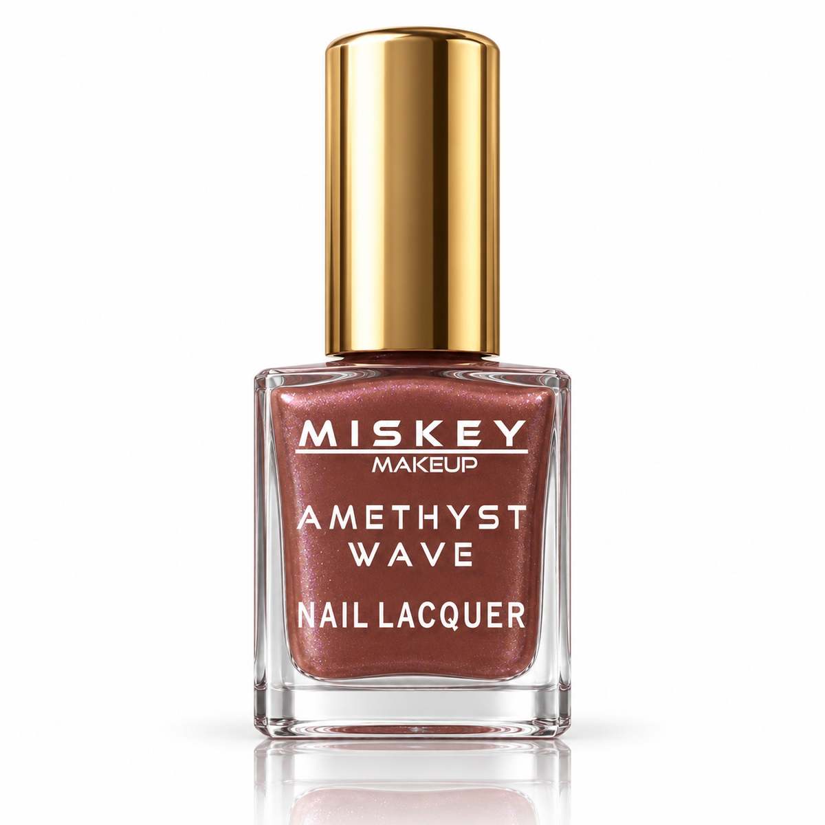 Miskey Makeup Amethyst Wave Nail Lacquer - Mauve Rose Gold Shimmer