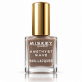 Miskey Makeup Amethyst Wave Nail Lacquer - Taupe Nude with Multi-Color Specks