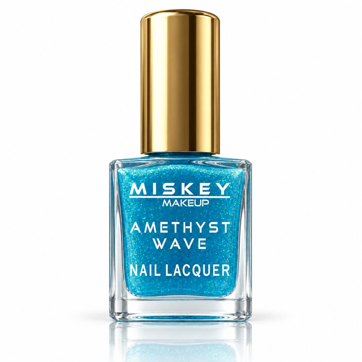 Miskey Makeup Amethyst Wave Nail Lacquer - Ocean Blue Shimmer