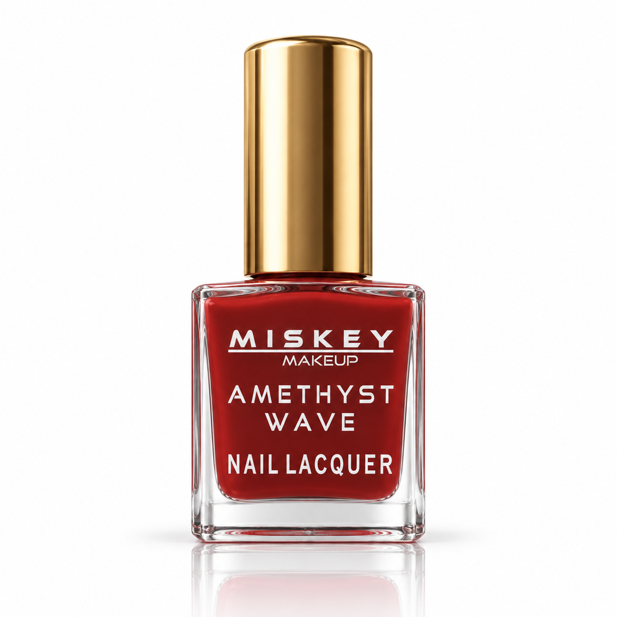 Miskey Makeup Amethyst Wave Nail Lacquer - Classic Crimson Red