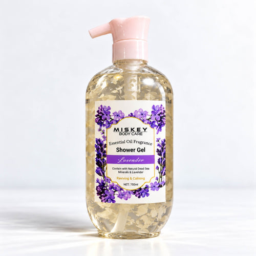 Miskey Essential Oil Fragrance Shower Gel - Lavender