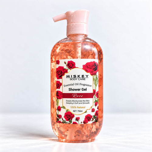 Miskey Essential Oil Fragrance Shower Gel - Rose